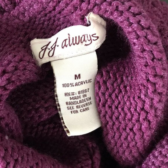 J.J. Always Juniors Knit Sweater Dress ~ Mauve ~ Above Knee ~ Sz M ~ Stretch - Picture 2 of 4